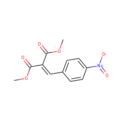 COC(=O)C(=Cc1ccc([N+](=O)[O-])cc1)C(=O)OC ZINC000000056720