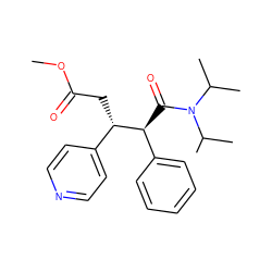 COC(=O)C[C@@H](c1ccncc1)[C@@H](C(=O)N(C(C)C)C(C)C)c1ccccc1 ZINC000034987624