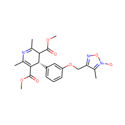 COC(=O)C1=C(C)N=C(C)C(C(=O)OC)[C@@H]1c1cccc(OCc2no[n+]([O-])c2C)c1 ZINC000100049450