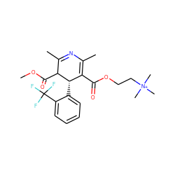 COC(=O)C1C(C)=NC(C)=C(C(=O)OCC[N+](C)(C)C)[C@@H]1c1ccccc1C(F)(F)F ZINC000027206041