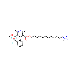 COC(=O)C1C(C)=NC(C)=C(C(=O)OCCCCCCCCCCCC[N+](C)(C)C)[C@@H]1c1ccccc1C(F)(F)F ZINC000027200918