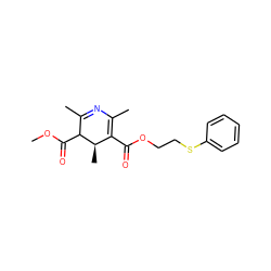 COC(=O)C1C(C)=NC(C)=C(C(=O)OCCSc2ccccc2)[C@H]1C ZINC000100038059