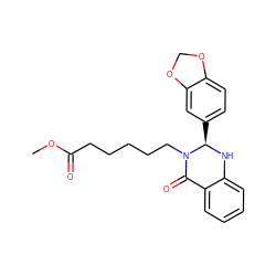 COC(=O)CCCCCN1C(=O)c2ccccc2N[C@@H]1c1ccc2c(c1)OCO2 ZINC000473135349