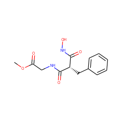 COC(=O)CNC(=O)[C@@H](Cc1ccccc1)C(=O)NO ZINC000036322575