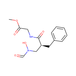 COC(=O)CNC(=O)[C@@H](Cc1ccccc1)CN(O)C=O ZINC000036322556