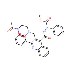 COC(=O)N(NC(=O)c1c(CN2CCN(C(C)=O)CC2)c(-c2ccccc2)nc2ccccc12)c1ccccc1 ZINC000036311277