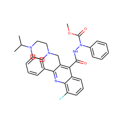 COC(=O)N(NC(=O)c1c(CN2CCN(C(C)C)CC2)c(-c2ccccc2)nc2c(F)cccc12)c1ccccc1 ZINC000028604444