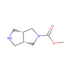 COC(=O)N1C[C@@H]2CNC[C@@H]2C1 ZINC000085282919