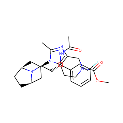 COC(=O)N1CCc2c(nc(C)n2[C@@H]2C[C@@H]3CC[C@H](C2)N3CC[C@H](NC(C)=O)c2cccc(F)c2)C1 ZINC000101391219