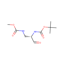 COC(=O)NC[C@@H](C=O)NC(=O)OC(C)(C)C ZINC000013588603