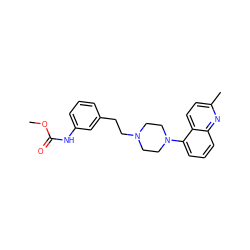 COC(=O)Nc1cccc(CCN2CCN(c3cccc4nc(C)ccc34)CC2)c1 ZINC000066259361