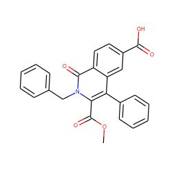 COC(=O)c1c(-c2ccccc2)c2cc(C(=O)O)ccc2c(=O)n1Cc1ccccc1 ZINC000029063676