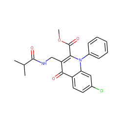 COC(=O)c1c(CNC(=O)C(C)C)c(=O)c2ccc(Cl)cc2n1-c1ccccc1 ZINC000096170239