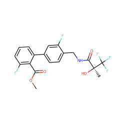 COC(=O)c1c(F)cccc1-c1ccc(CNC(=O)[C@](C)(O)C(F)(F)F)c(F)c1 ZINC000029128528