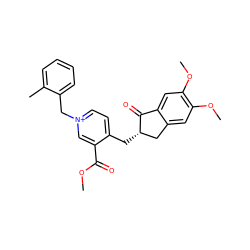 COC(=O)c1c[n+](Cc2ccccc2C)ccc1C[C@H]1Cc2cc(OC)c(OC)cc2C1=O ZINC001772627875