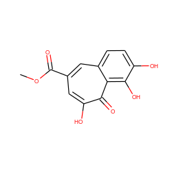 COC(=O)c1cc(O)c(=O)c2c(O)c(O)ccc2c1 ZINC000003198921