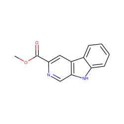 COC(=O)c1cc2c(cn1)[nH]c1ccccc12 ZINC000000025301