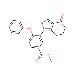 COC(=O)c1ccc(Oc2ccccc2)c(-c2[nH]c(C)c3c2CCCC3=O)c1 ZINC000205727405