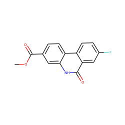 COC(=O)c1ccc2c(c1)[nH]c(=O)c1cc(F)ccc12 ZINC000029413133