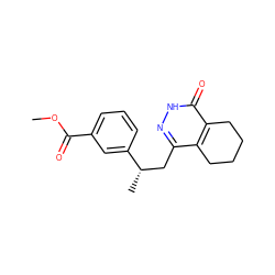 COC(=O)c1cccc([C@@H](C)Cc2n[nH]c(=O)c3c2CCCC3)c1 ZINC000142068747