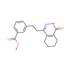 COC(=O)c1cccc(CCc2n[nH]c(=O)c3c2CCCC3)c1 ZINC000167181882