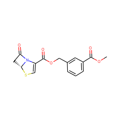 COC(=O)c1cccc(COC(=O)C2=CS[C@@H]3CC(=O)N23)c1 ZINC000027518783