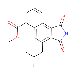 COC(=O)c1cccc2c3c(c(CC(C)C)cc12)C(=O)NC3=O ZINC000045301884