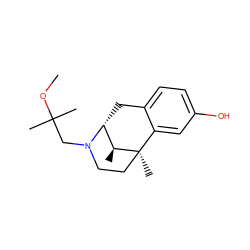 COC(C)(C)CN1CC[C@]2(C)c3cc(O)ccc3C[C@@H]1[C@@H]2C ZINC000100796771