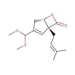 COC(OC)C1=C[C@@]2(CC=C(C)C)C(=O)O[C@H]2C1 ZINC000145371353