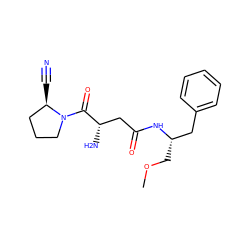 COC[C@@H](Cc1ccccc1)NC(=O)C[C@H](N)C(=O)N1CCC[C@H]1C#N ZINC000028476274