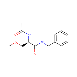 COC[C@@H](NC(C)=O)C(=O)NCc1ccccc1 ZINC000000007673