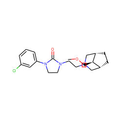 COC[C@@H]1[C@@H]2CC[C@H]1CN(CCN1CCN(c3cccc(Cl)c3)C1=O)C2 ZINC000253632906