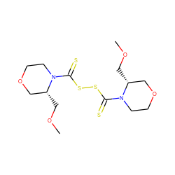 COC[C@@H]1COCCN1C(=S)SSC(=S)N1CCOC[C@H]1COC ZINC001772653747