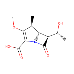 COC1=C(C(=O)O)N2C(=O)[C@H]([C@@H](C)O)[C@H]2[C@@H]1C ZINC000003975799