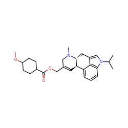 COC1CCC(C(=O)OCC2=C[C@@H]3c4cccc5c4c(cn5C(C)C)C[C@H]3N(C)C2)CC1 ZINC000013794004