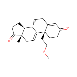 COCC[C@]12CCC(=O)C=C1CC[C@@H]1C2=CC[C@]2(C)C(=O)CC[C@@H]12 ZINC000013746604