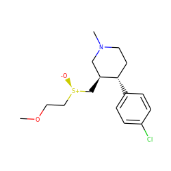 COCC[S@@+]([O-])C[C@H]1CN(C)CC[C@@H]1c1ccc(Cl)cc1 ZINC000013584840