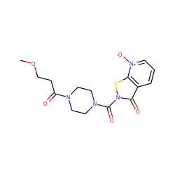 COCCC(=O)N1CCN(C(=O)n2sc3c(ccc[n+]3[O-])c2=O)CC1 ZINC001772611212