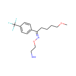 COCCCC/C(=N/OCCN)c1ccc(C(F)(F)F)cc1 ZINC000012466082