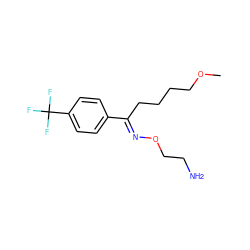 COCCCC/C(=N\OCCN)c1ccc(C(F)(F)F)cc1 ZINC000003872605