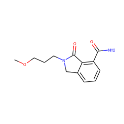 COCCCN1Cc2cccc(C(N)=O)c2C1=O ZINC000004992112