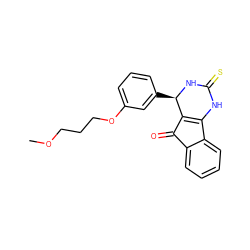 COCCCOc1cccc([C@H]2NC(=S)NC3=C2C(=O)c2ccccc23)c1 ZINC000101466576