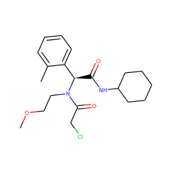 COCCN(C(=O)CCl)[C@H](C(=O)NC1CCCCC1)c1ccccc1C ZINC000003036193