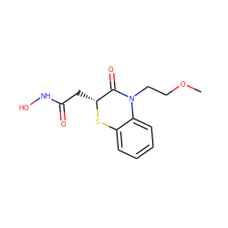 COCCN1C(=O)[C@@H](CC(=O)NO)Sc2ccccc21 ZINC000029244219