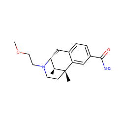 COCCN1CC[C@@]2(C)c3cc(C(N)=O)ccc3C[C@@H]1[C@@H]2C ZINC000223054044