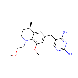 COCCN1CC[C@@H](C)c2cc(Cc3cnc(N)nc3N)cc(OC)c21 ZINC000029569382