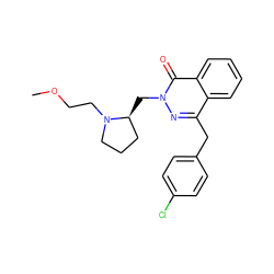 COCCN1CCC[C@@H]1Cn1nc(Cc2ccc(Cl)cc2)c2ccccc2c1=O ZINC000095559718