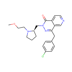 COCCN1CCC[C@@H]1Cn1nc(Cc2ccc(Cl)cc2)c2cnccc2c1=O ZINC000095560397