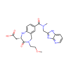 COCCN1Cc2cc(C(=O)N(C)Cc3nc4ncccc4[nH]3)ccc2N[C@@H](CC(=O)O)C1=O ZINC000026851416