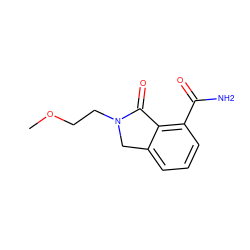 COCCN1Cc2cccc(C(N)=O)c2C1=O ZINC000117351096